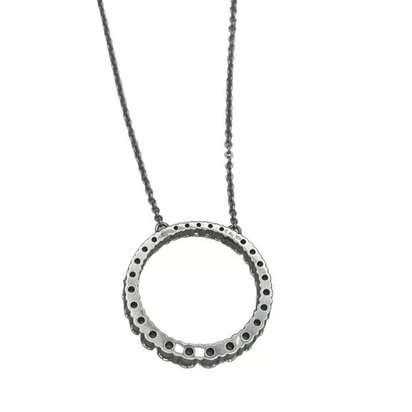 HEARTS ON FIRE 18k White Gold Chain, 1.05 CTW, Diamond Pendant Necklace, PERFECT - Picture 6 of 11